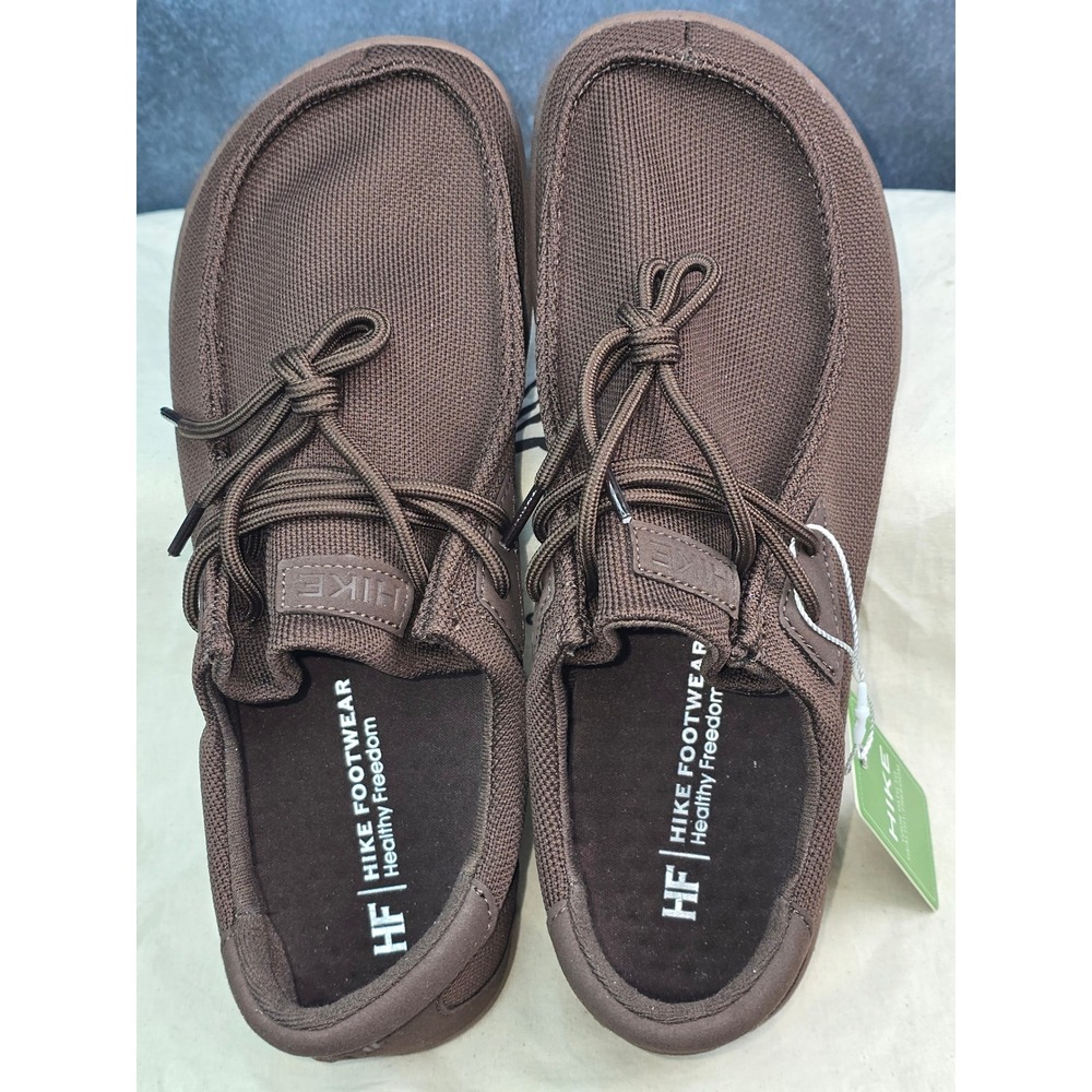 NWT Hike Footwear Reed Barefoot Shoes Dark Brown Loafers EU 43 Mens 10/10.5 - Picture 4 of 7